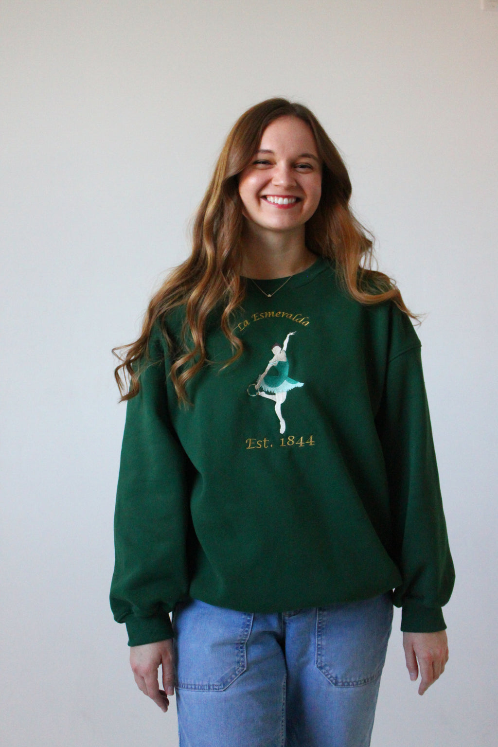 La Esmeralda Variation Oversized Crewneck Sweater