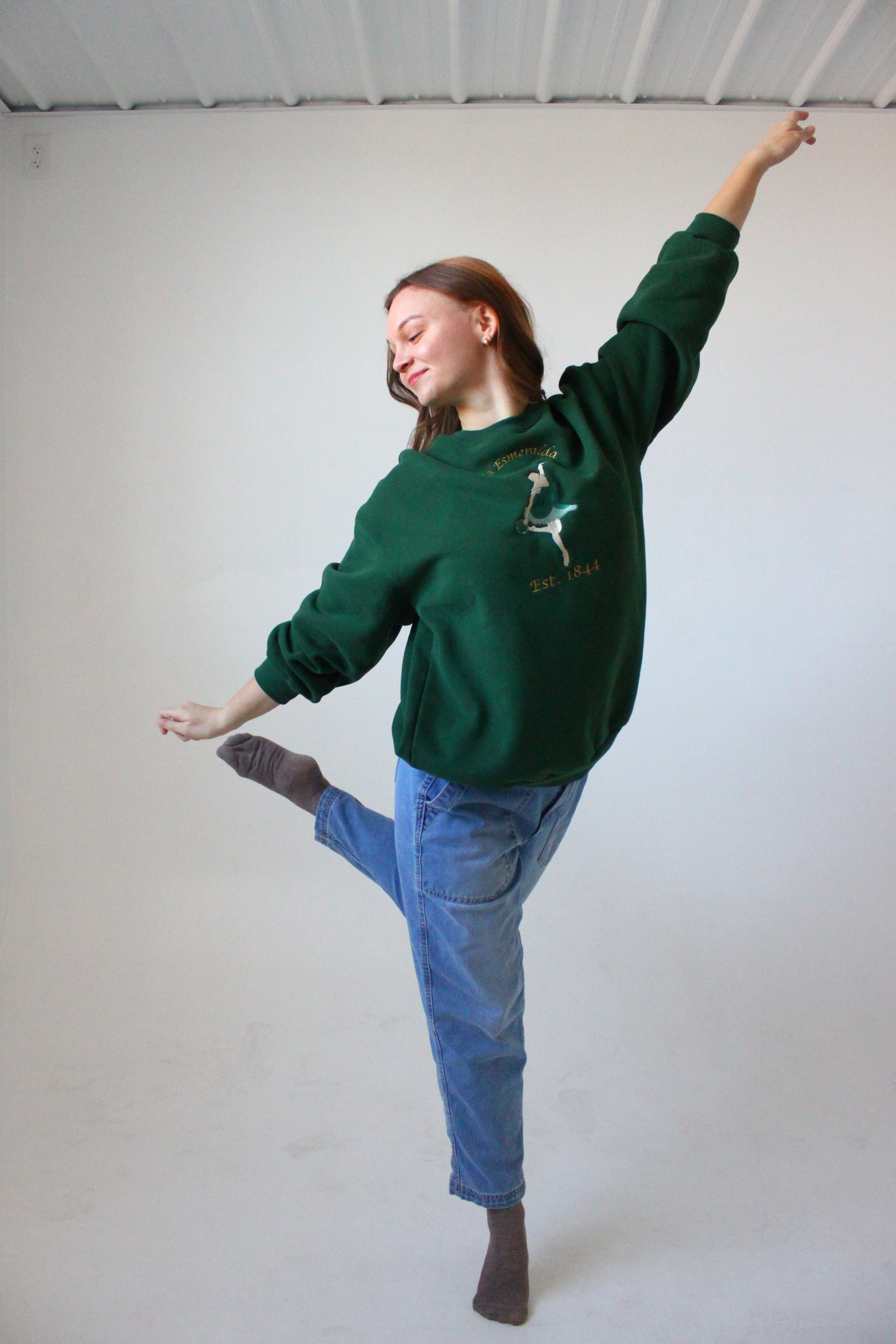 La Esmeralda Variation Oversized Crewneck Sweater
