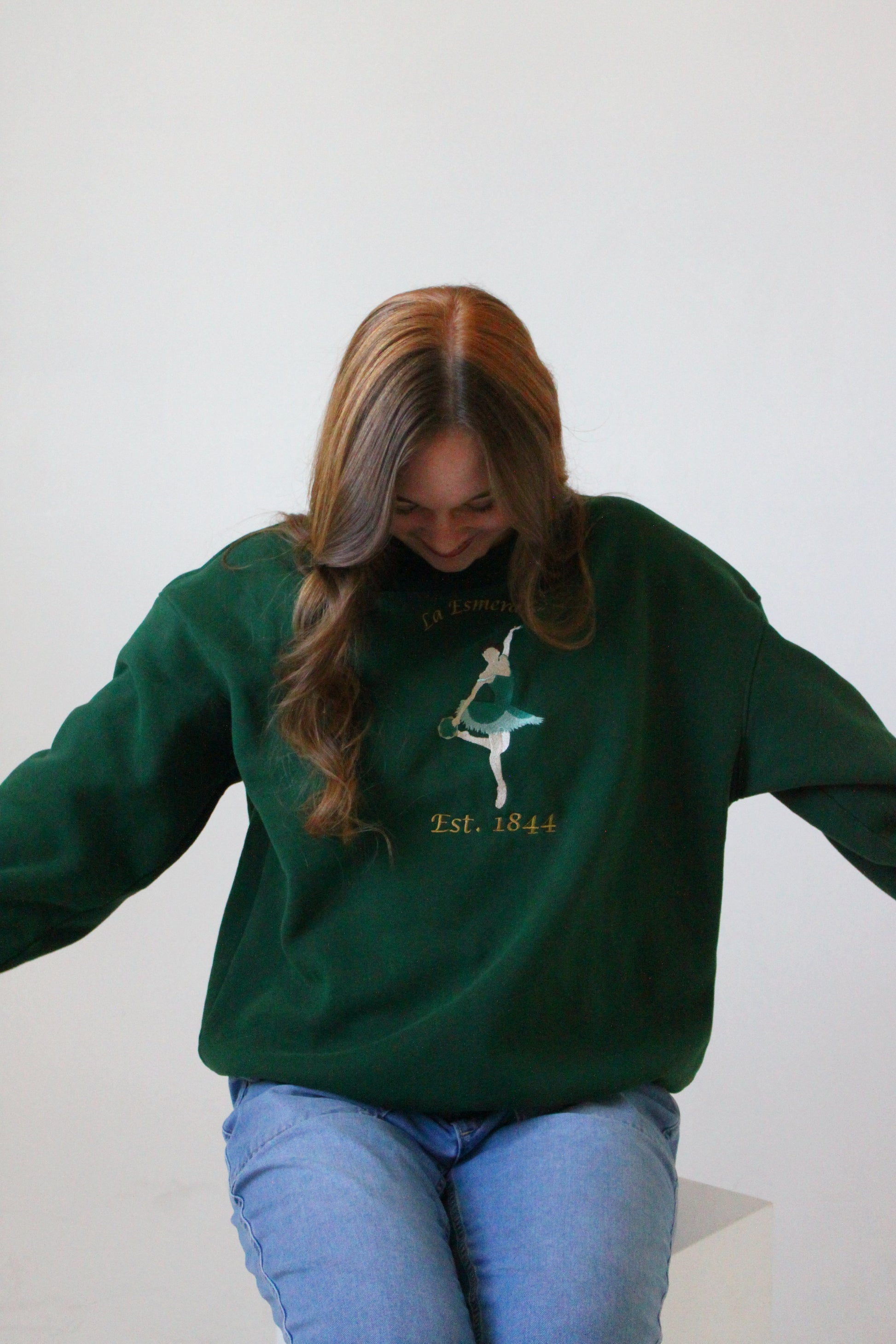 La Esmeralda Variation Oversized Crewneck Sweater