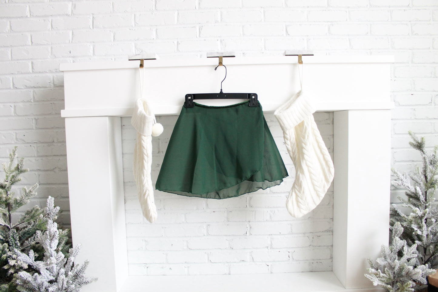 Forest Green Ballet Wrap Skirt