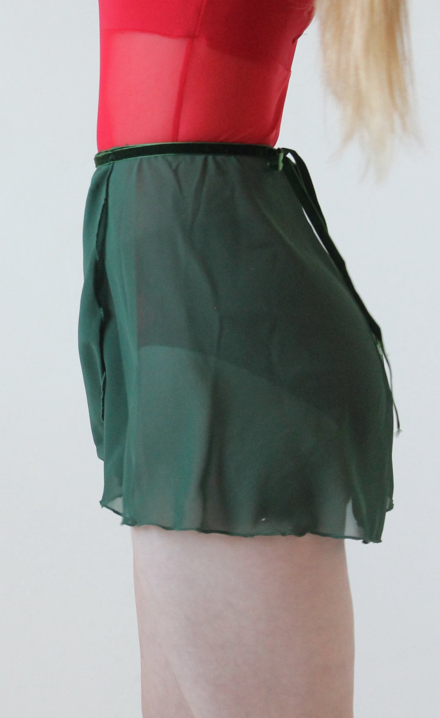 Forest Green Ballet Wrap Skirt