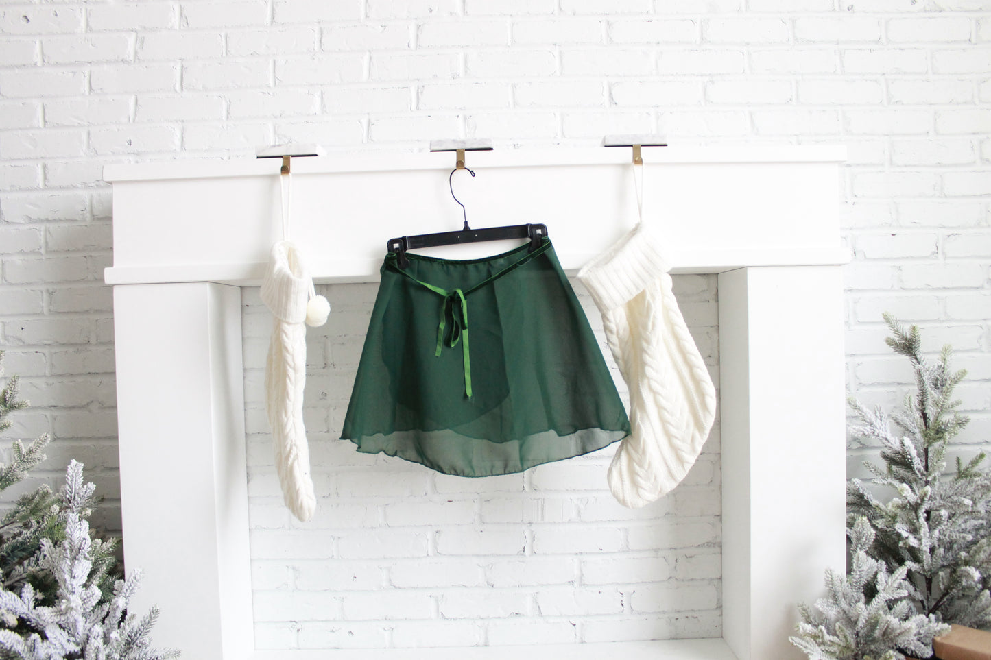 Forest Green Ballet Wrap Skirt