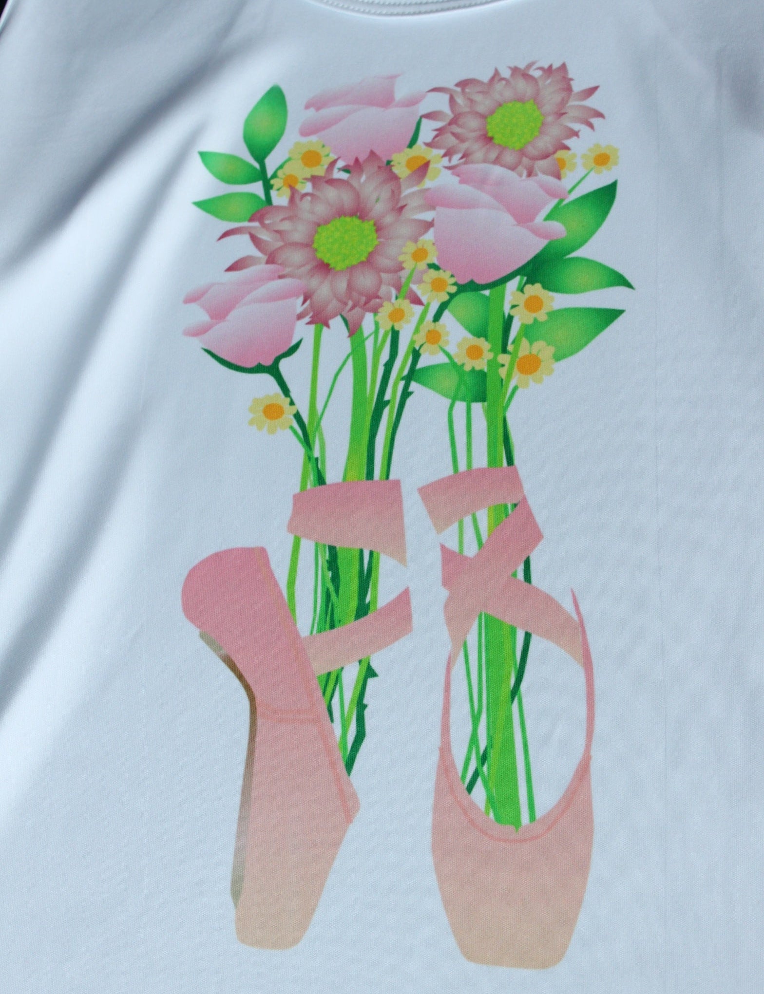 Pointe Shoe Flower Bouquet Tank