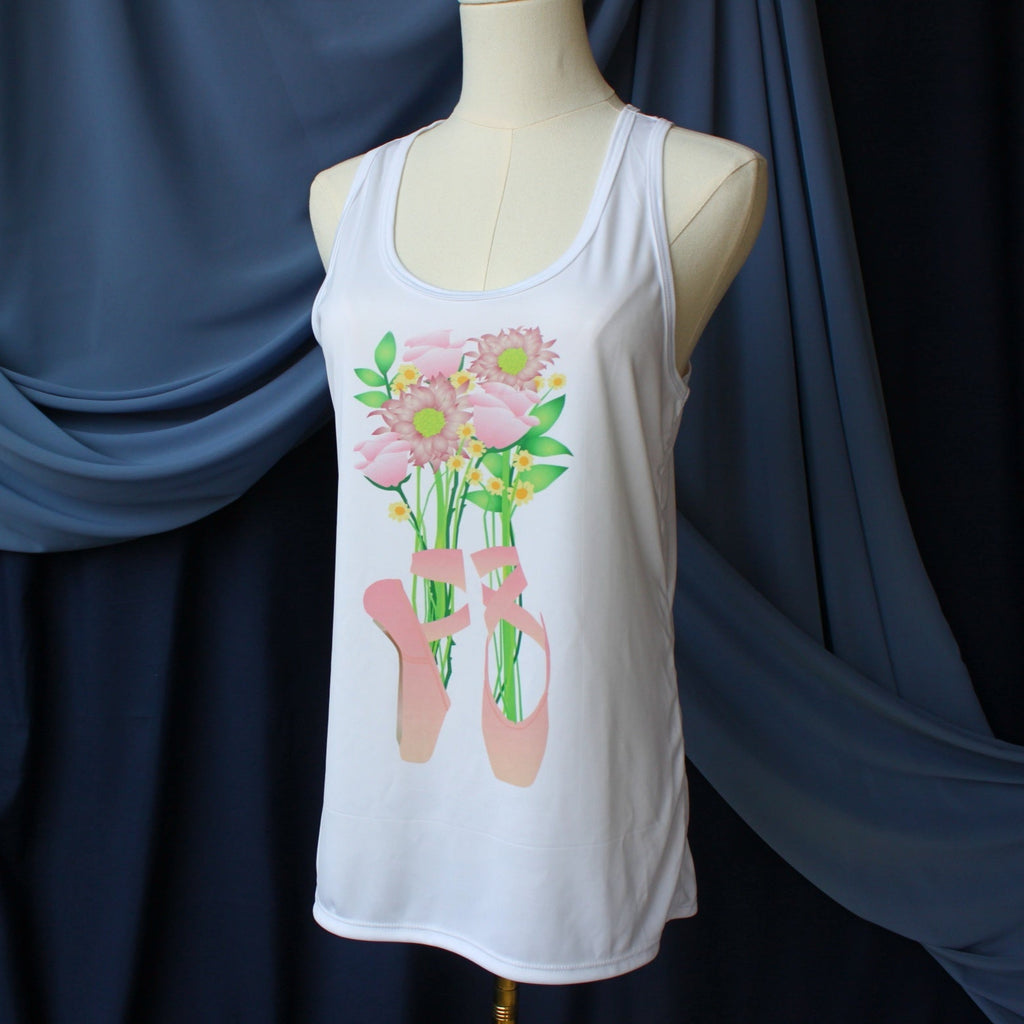 Pointe Shoe Flower Bouquet Tank