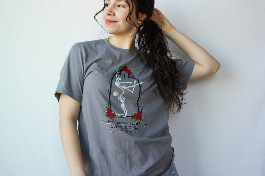 Star-Crossed Skeletons Romeo & Juliet T-Shirt