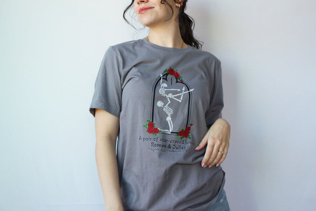 Star-Crossed Skeletons Romeo & Juliet T-Shirt