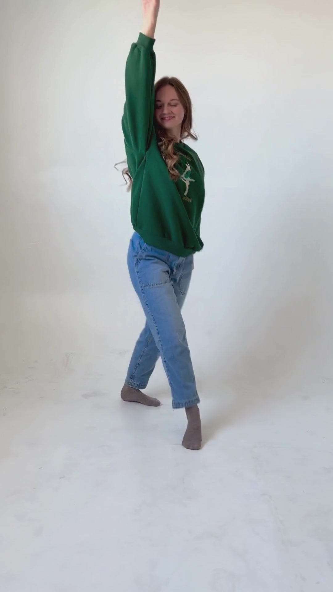 La Esmeralda Variation Oversized Crewneck Sweater